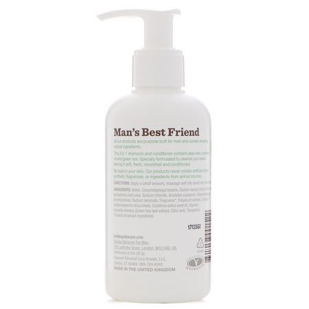 Bulldog Skincare For Men, Original Beard Shampoo & Conditioner, 6.7 fl oz (200 ml):Beard Care, Shaving