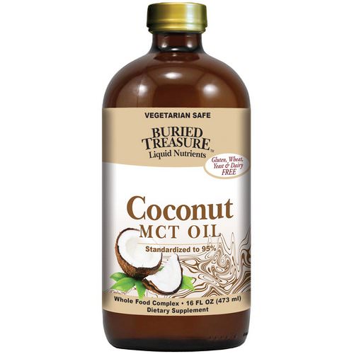 Buried Treasure, Liquid Nutrients, Coconut Oil, 16 fl oz (473 ml) فوائد
