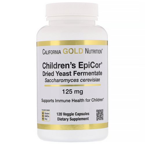 California Gold Nutrition, Children's Epicor, 125 mg, 120 Veggie Capsules فوائد