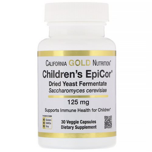 California Gold Nutrition, Children's Epicor, 125 mg, 30 Veggie Capsules فوائد