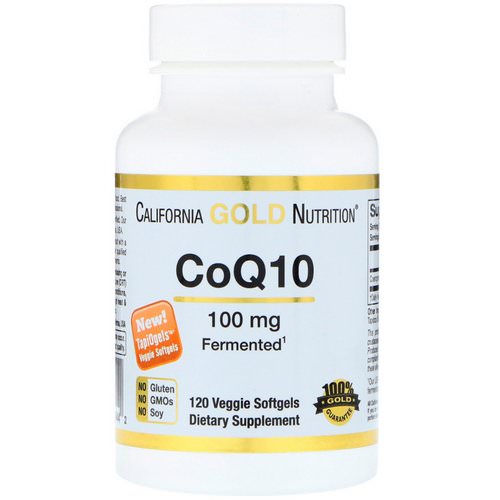 California Gold Nutrition, CoQ10, 100 mg, 120 Veggie Softgels فوائد