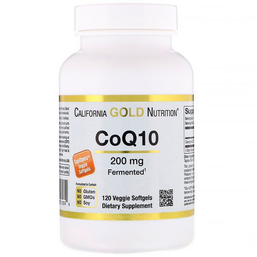California Gold Nutrition, CoQ10, 200 mg, 120 Veggie Softgels فوائد