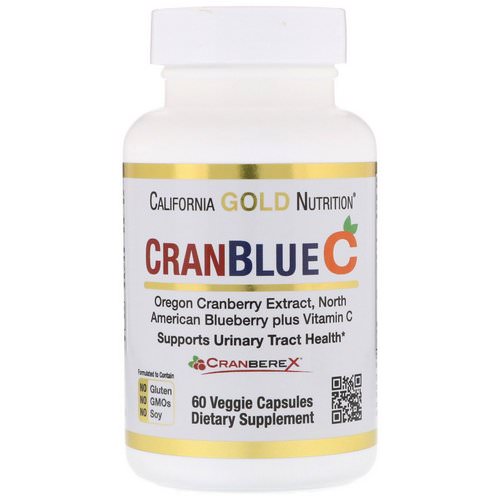 California Gold Nutrition, CranBlueC, Cranberry, Blueberry, Vitamin C, 60 Veggie Capsules فوائد