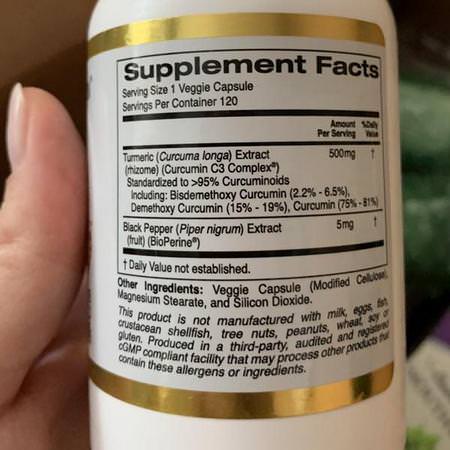 California Gold Nutrition CGN Curcumin - الكركمين, الكركم, مضادات الأكسدة, المكملات الغذائية