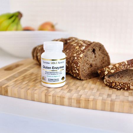 California Gold Nutrition CGN Gluten Formulas - الغل,تين, الإنزيمات الهضمية, الهضم, المكملات الغذائية