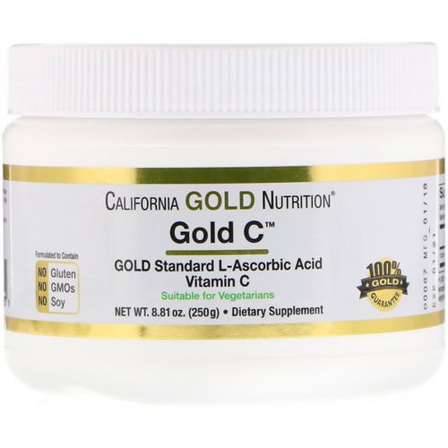 California Gold Nutrition, Gold C Powder, 8.81 oz (250 g) فوائد