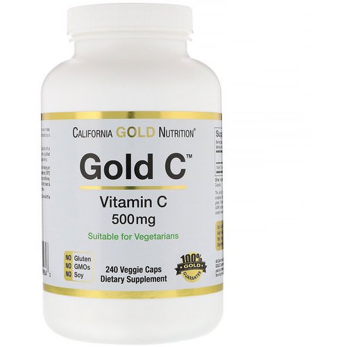 California Gold Nutrition, Gold C, Vitamin C, 500 mg, 240 Veggie Caps فوائد