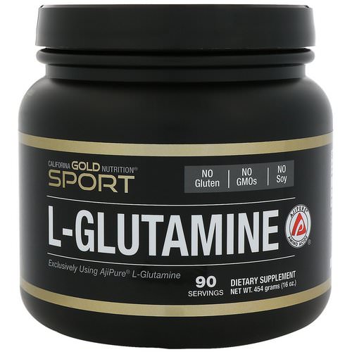 California Gold Nutrition, L-Glutamine Powder, AjiPure, Gluten Free, 16 oz (454 g) فوائد