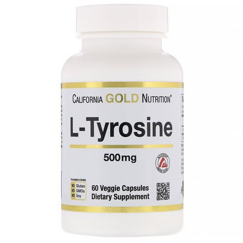California Gold Nutrition, L-Tyrosine, AjiPure, 500 mg, 60 Veggie Capsules فوائد