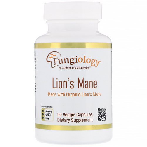 California Gold Nutrition, Lion's Mane, Full Spectrum, Organic Certified, 90 Veggie Capsules فوائد