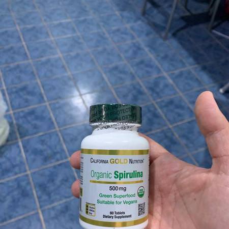 California Gold Nutrition, Organic Spirulina, 500 mg, 240 Tablets