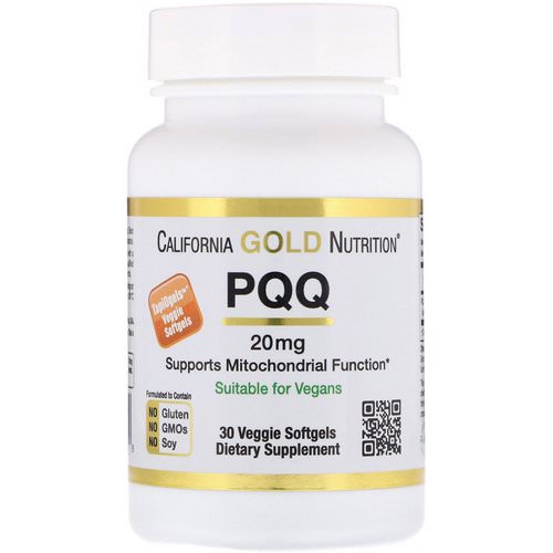 California Gold Nutrition, PQQ, 20 mg, 30 Veggie Softgels فوائد