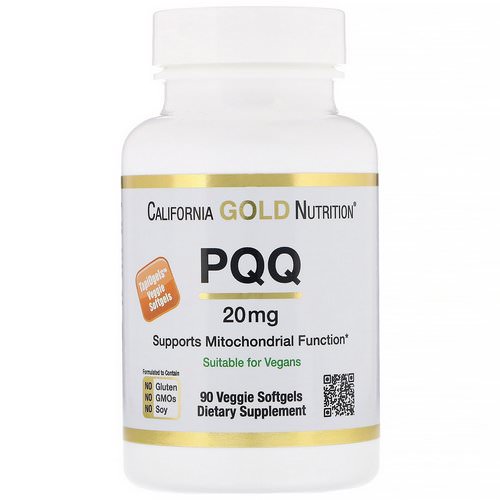California Gold Nutrition, PQQ, 20 mg, 90 Veggie Softgels فوائد