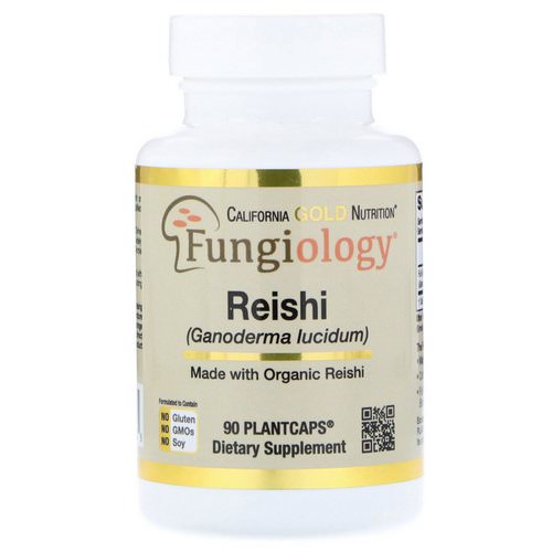 California Gold Nutrition, Reishi (Ganoderma Lucidum), Full-Spectrum, Certified Organic, Cellular Support, 90 Plantcaps فوائد