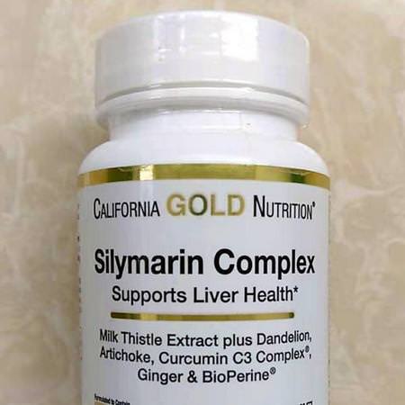 California Gold Nutrition CGN Milk Thistle Silymarin Ginger Root