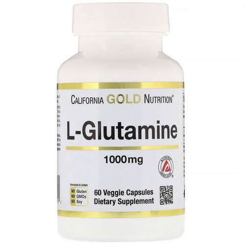 California Gold Nutrition, SPORT L-Glutamine, 1000 mg, 60 Veggie Caps فوائد