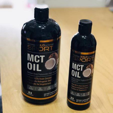 California Gold Nutrition, Sport, MCT Oil, 32 fl oz (946 ml)