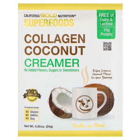 California Gold Nutrition CGN Creamers Beverage Enhancers Collagen Supplements - مكملات الك,لاجين, المفصل, العظام, المكملات الغذائية