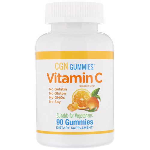 California Gold Nutrition, Vitamin C Gummies, Natural Orange Flavor, Gelatin Free, 250 mg, 90 Gummies فوائد