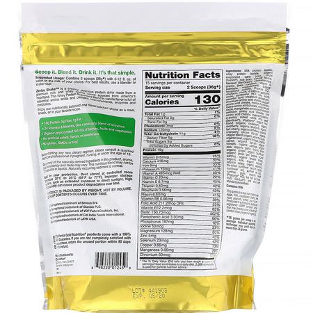 California Gold Nutrition, Zenbu Shake, Whey Protein Superfood Blend, Vanilla Flavor, 19 oz (540 g):بر,تين مصل اللبن, التغذية الرياضية