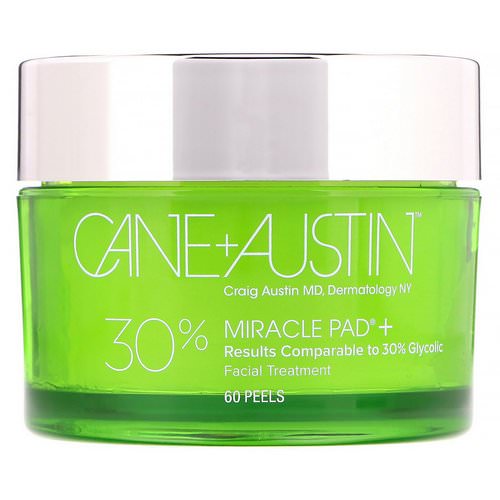 Cane + Austin, Miracle Pad, 30% Glycolic Acid, 60 Peels فوائد