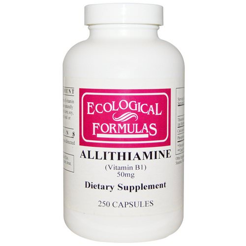 Ecological Formulas, Allithiamine (Vitamin B1), 50 mg, 250 Capsules فوائد