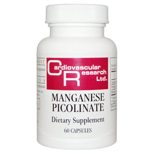Cardiovascular Research, Manganese Picolinate, 60 Capsules فوائد