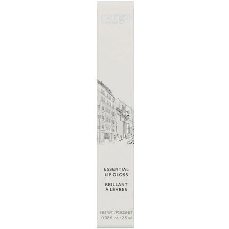 Cargo, Essential Lip Gloss, Madrid, 0.08 fl oz (2.5 ml):ملمع شفاه, شفاه