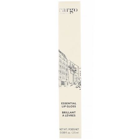Cargo, Essential Lip Gloss, Prague, 0.08 fl oz (2.5 ml):ملمع شفاه, شفاه
