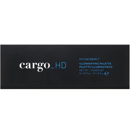 Cargo, HD Picture Perfect, Illuminating Palette, 3 x 0.13 oz / 3 x 3.6 g:Bronzer, Highlighter