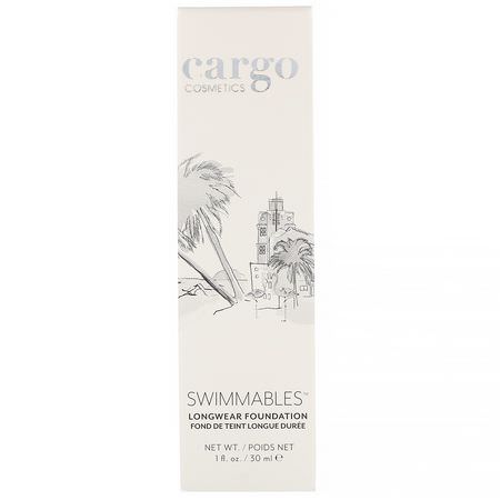 Cargo, Swimmables, Longwear Foundation, 20, 1 fl oz (30 ml):Foundation, وجه