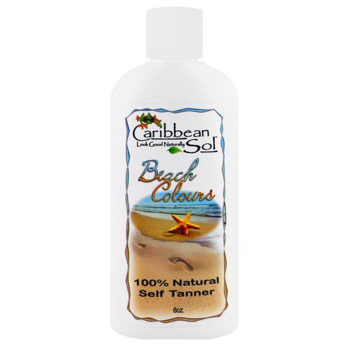 Caribbean Solutions, Beach Colours, Natural Self Tanner, 6 oz فوائد
