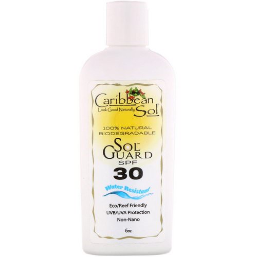 Caribbean Solutions, SolGuard SPF 30, Water Resistant, 6 oz فوائد