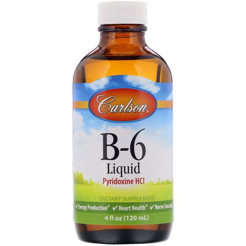 Carlson Labs, B-6 Liquid, 4 fl oz (120 ml) فوائد