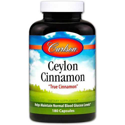 Carlson Labs, Ceylon Cinnamon, 180 Capsules فوائد