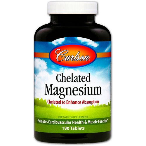 Carlson Labs, Chelated Magnesium, 180 Tablets فوائد