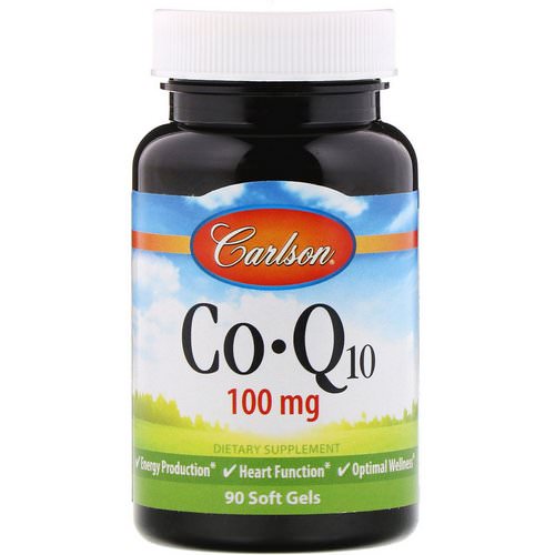 Carlson Labs, CO-Q10, 100 mg, 90 Soft Gels فوائد