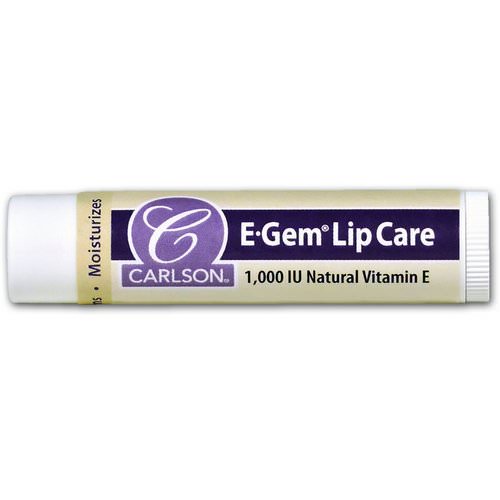 Carlson Labs, E Gem, Lip Care, 1000 IU, 0.15 oz (4.3 g) فوائد