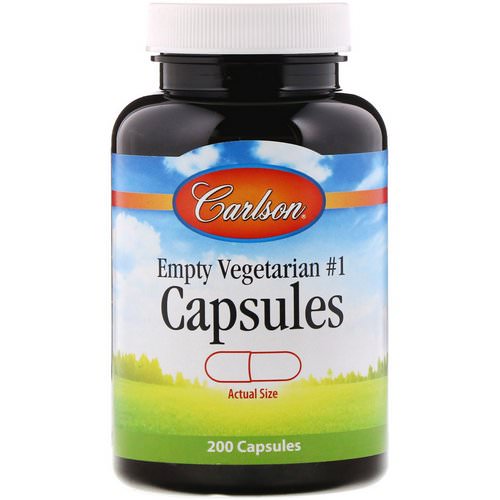 Carlson Labs, Empty Vegetarian #1 Capsules, 200 Capsules فوائد