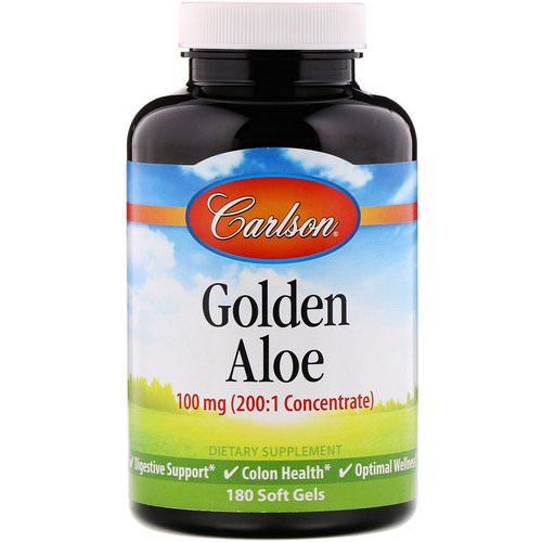 Carlson Labs, Golden Aloe, 100 mg, 180 Soft Gels فوائد