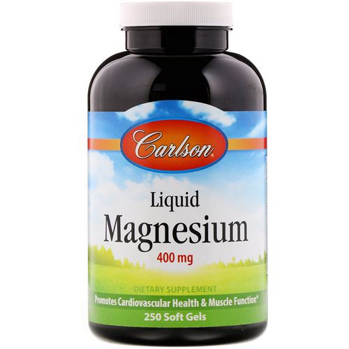 Carlson Labs, Liquid Magnesium, 400 mg, 250 Soft Gels فوائد