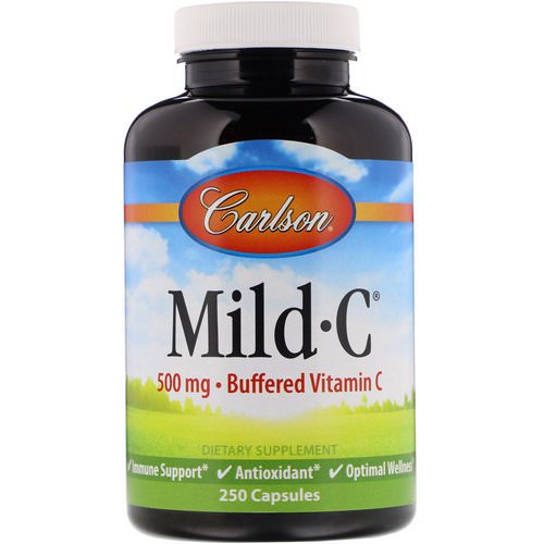 Carlson Labs, Mild-C, 500 mg, 250 Capsules فوائد