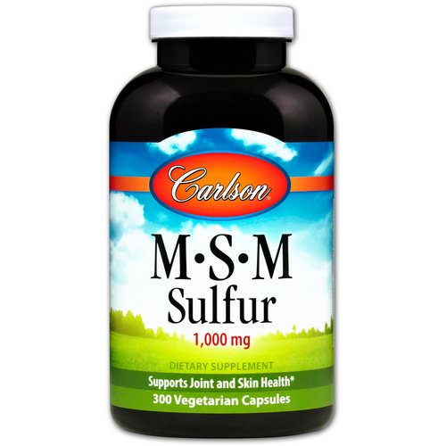 Carlson Labs, MSM Sulfur, 1,000 mg, 300 Vegetarian Capsules فوائد