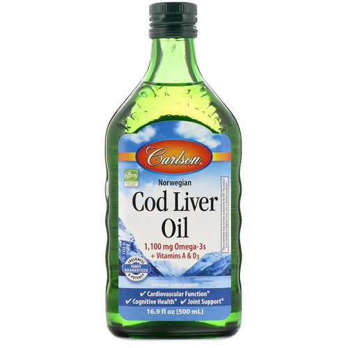 Carlson Labs, Norwegian Cod Liver Oil, 16.9 fl oz (500 ml) فوائد