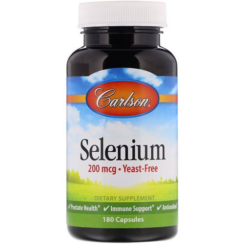 Carlson Labs, Selenium, 200 mcg, 180 Capsules فوائد