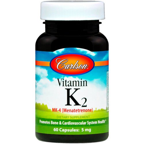 Carlson Labs, Vitamin K2, 5 mg, 60 Capsules فوائد