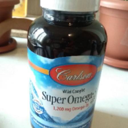 Carlson Labs, Wild Caught Super Omega-3 Gems, 1,200 mg, 180 Soft Gels