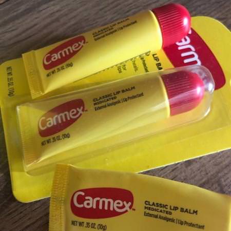 Carmex, Classic Lip Balm, Medicated, .35 oz (10 g)