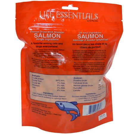 Cat-Man-Doo, Life Essentials, Freeze Dried Wild Alaskan Salmon Treats, 5 oz (142 g):علاج الحي,انات الأليفة, الحي,انات الأليفة