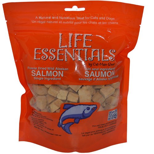 Cat-Man-Doo, Life Essentials, Freeze Dried Wild Alaskan Salmon Treats, 5 oz (142 g) فوائد